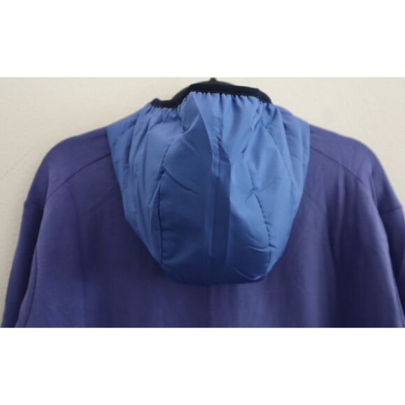 RLX Ralph Lauren Men's Sz L Blue Full Zip Hooded Wool Blend Golf Jacket - Picture 4 of 14